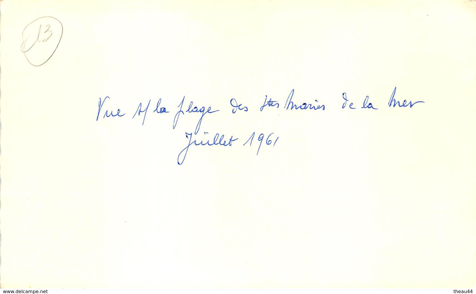 ¤¤   -  Cliché Des SAINTES-MARIES-de-la-MER En 1961 -  Vue Sur La Plage  -   Voir Description  -  ¤¤ - Saintes Maries De La Mer