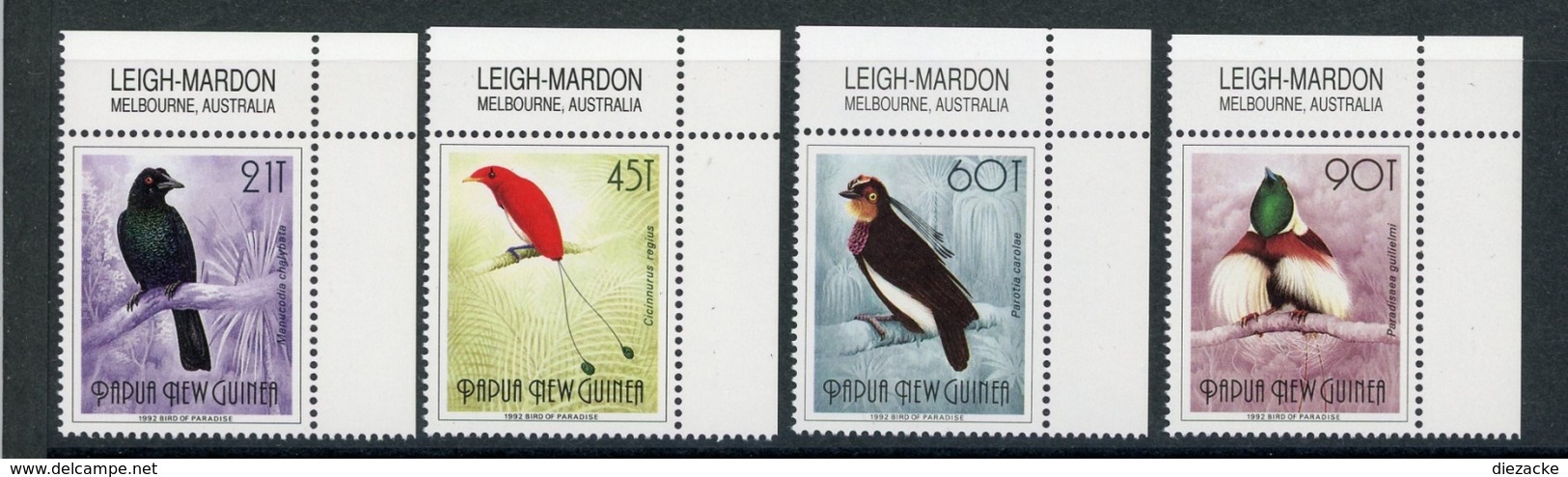 Papua Neuguinea MiNr. 647-50 Postfrisch MNH Vögel (Vög2794 - Papua Nuova Guinea