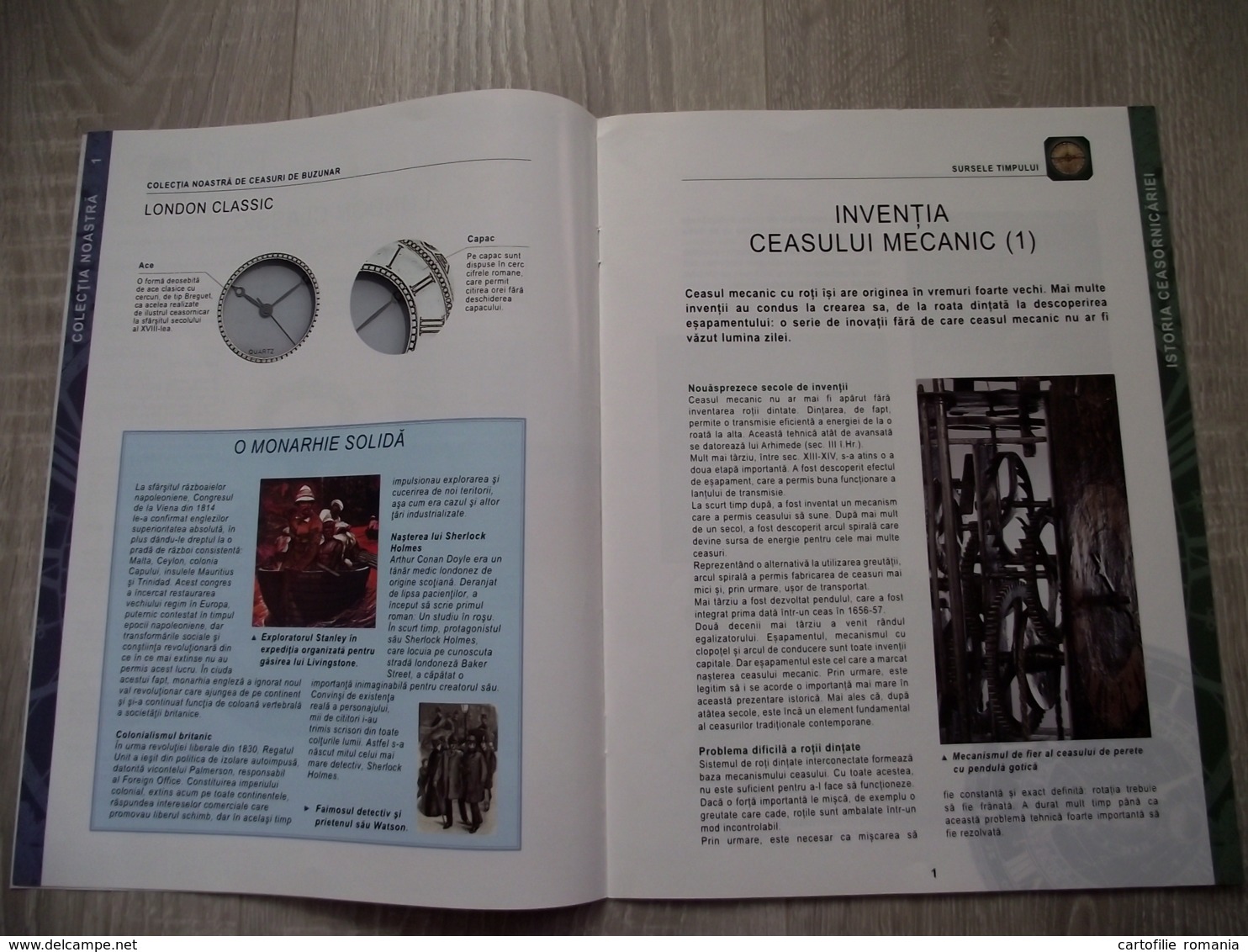 Romania - Vintage Watches Magazine - Encyclopedia - History Of Watches Magazine - 10 Pages - See Scans - Enciclopedie