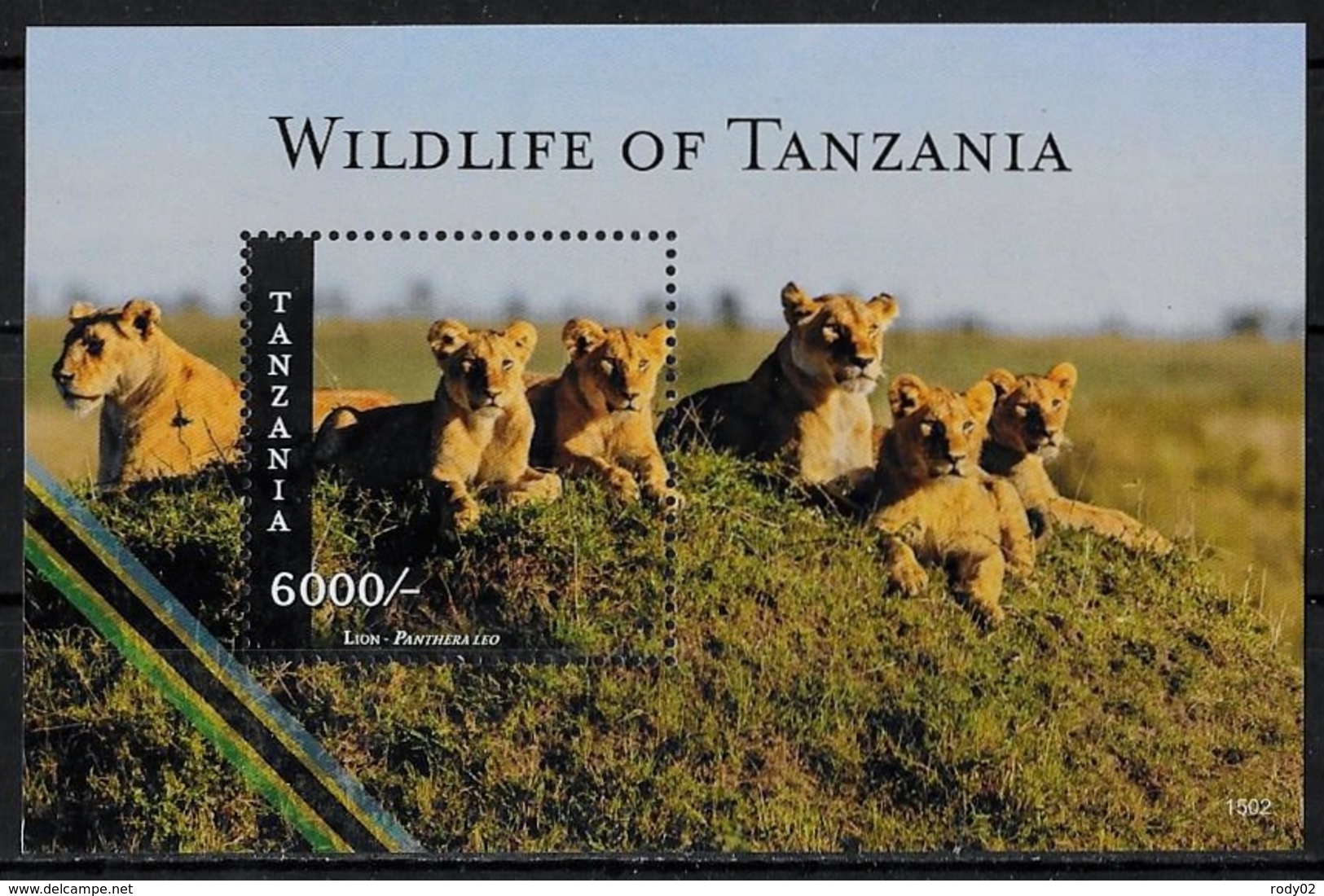 TANZANIE - ANIMAUX SAUVAGES - LIONS - BF 606 - NEUF** - Felinos