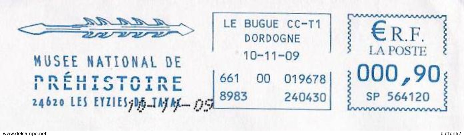 (MS) France, Les Eyzies De Tayac (2009) : Harpon, Pêche / Harpoon Fishing. Préhistoire / Prehistory. EMA SATAS Meter. - Preistoria