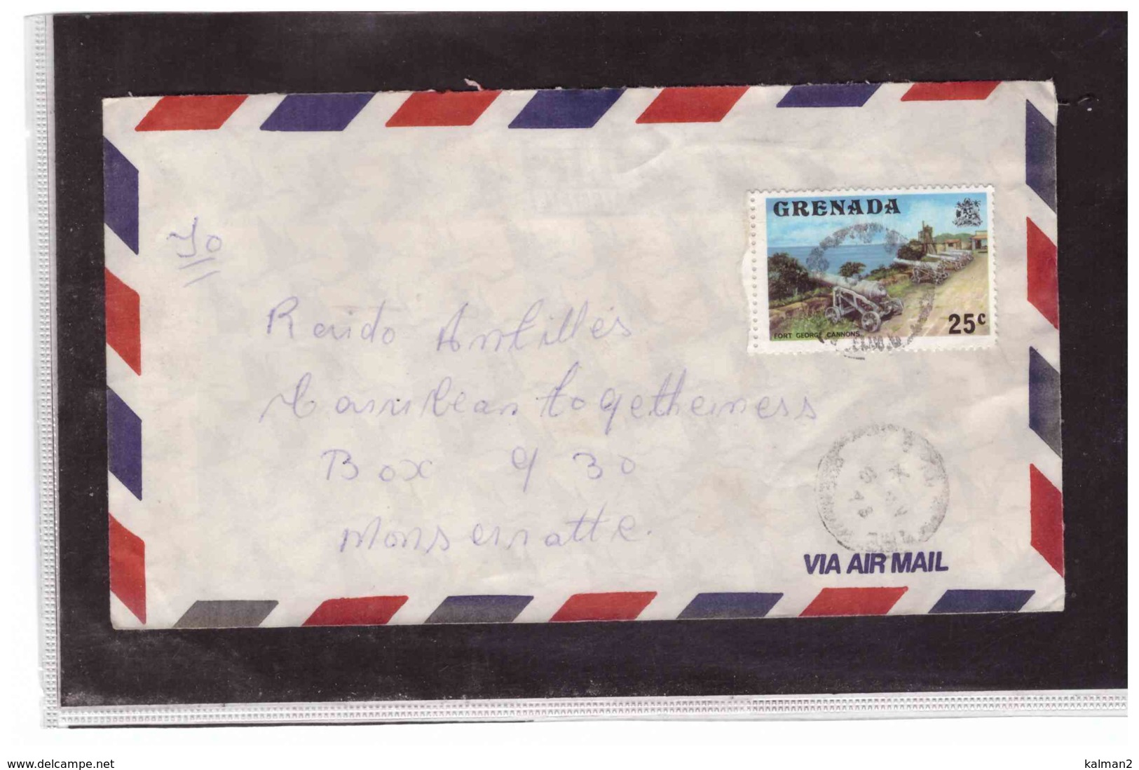 TEM10178   -   GRENADA     /   AIR MAIL COVER  TO MONTSERRAT - Grenada (1974-...)
