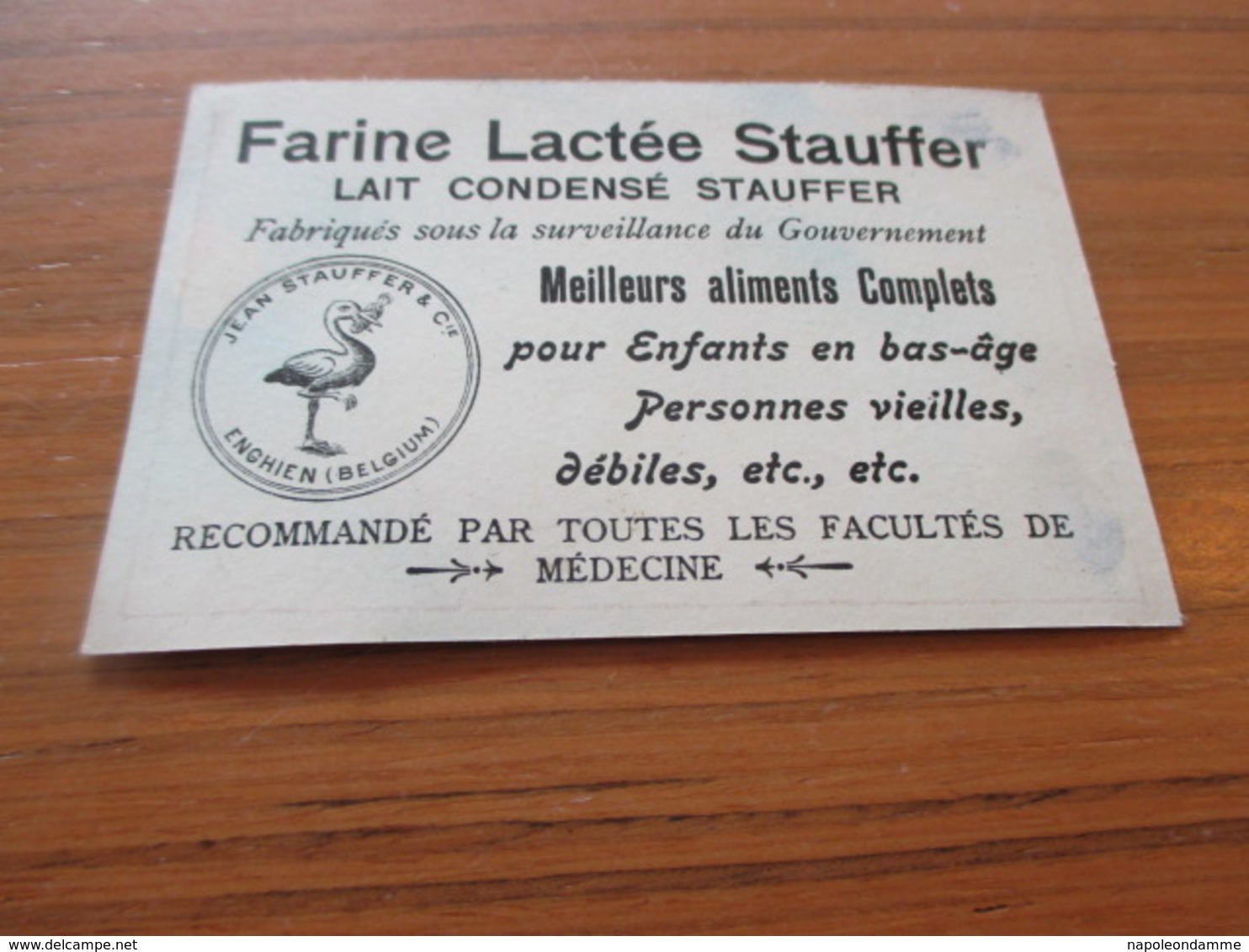 Chromo, Farine Lactee Stauffer, - Autres & Non Classés