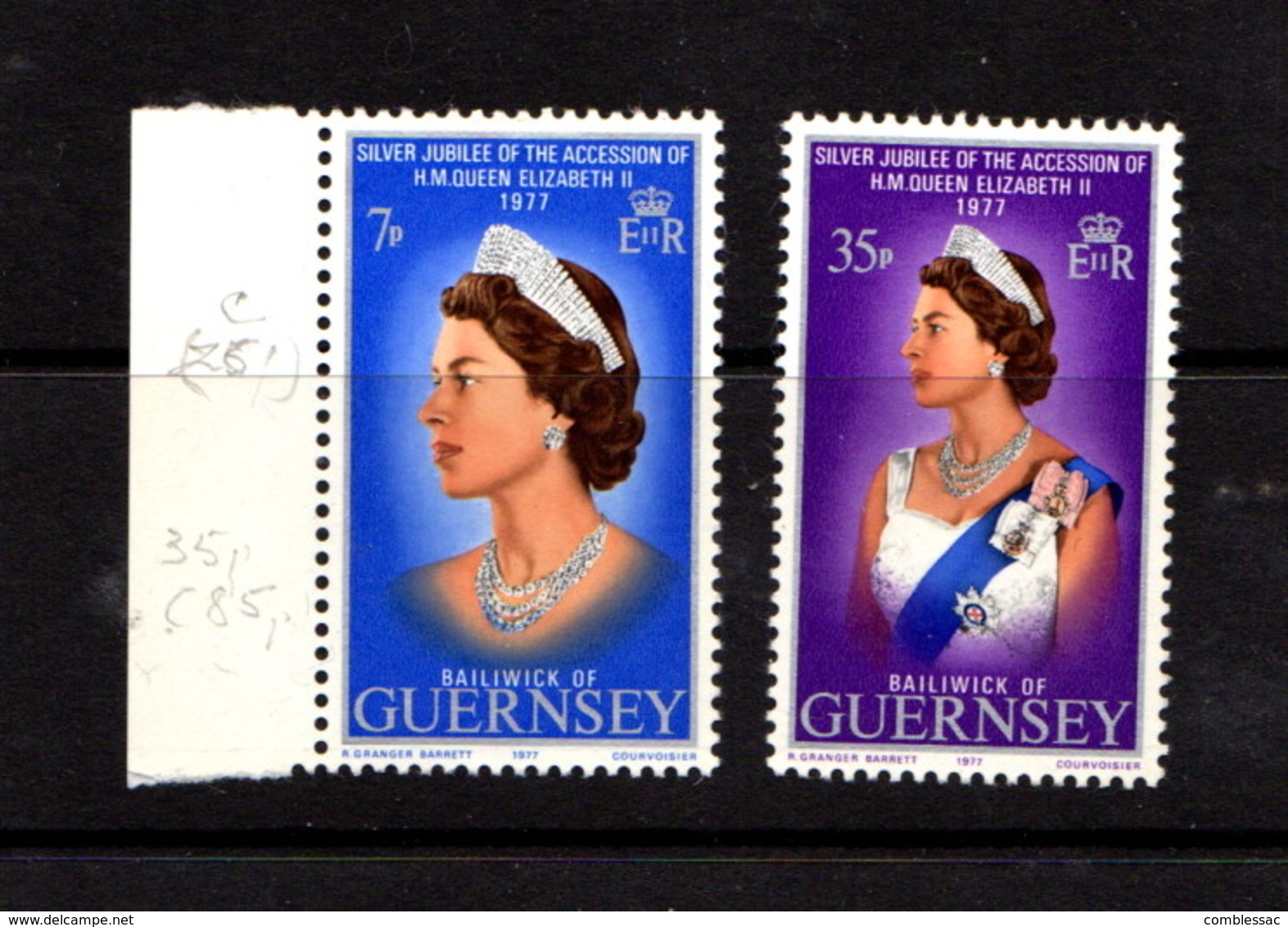 GUERNSEY    Silver  Jubilee    Set  Of  4    MNH - Guernsey