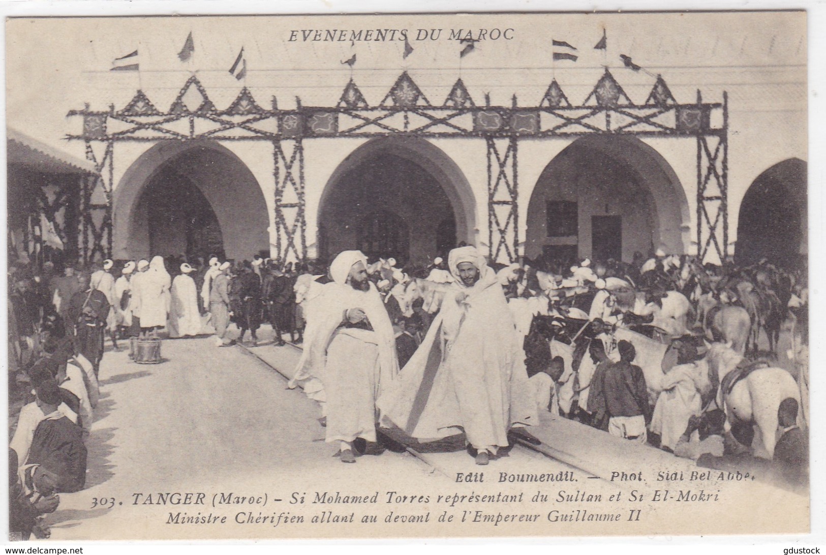 Evènement Du Maroc - Tanger - Si Mohamed Torres Représentant Du Sultan Et SI EL-Mokri - Tanger