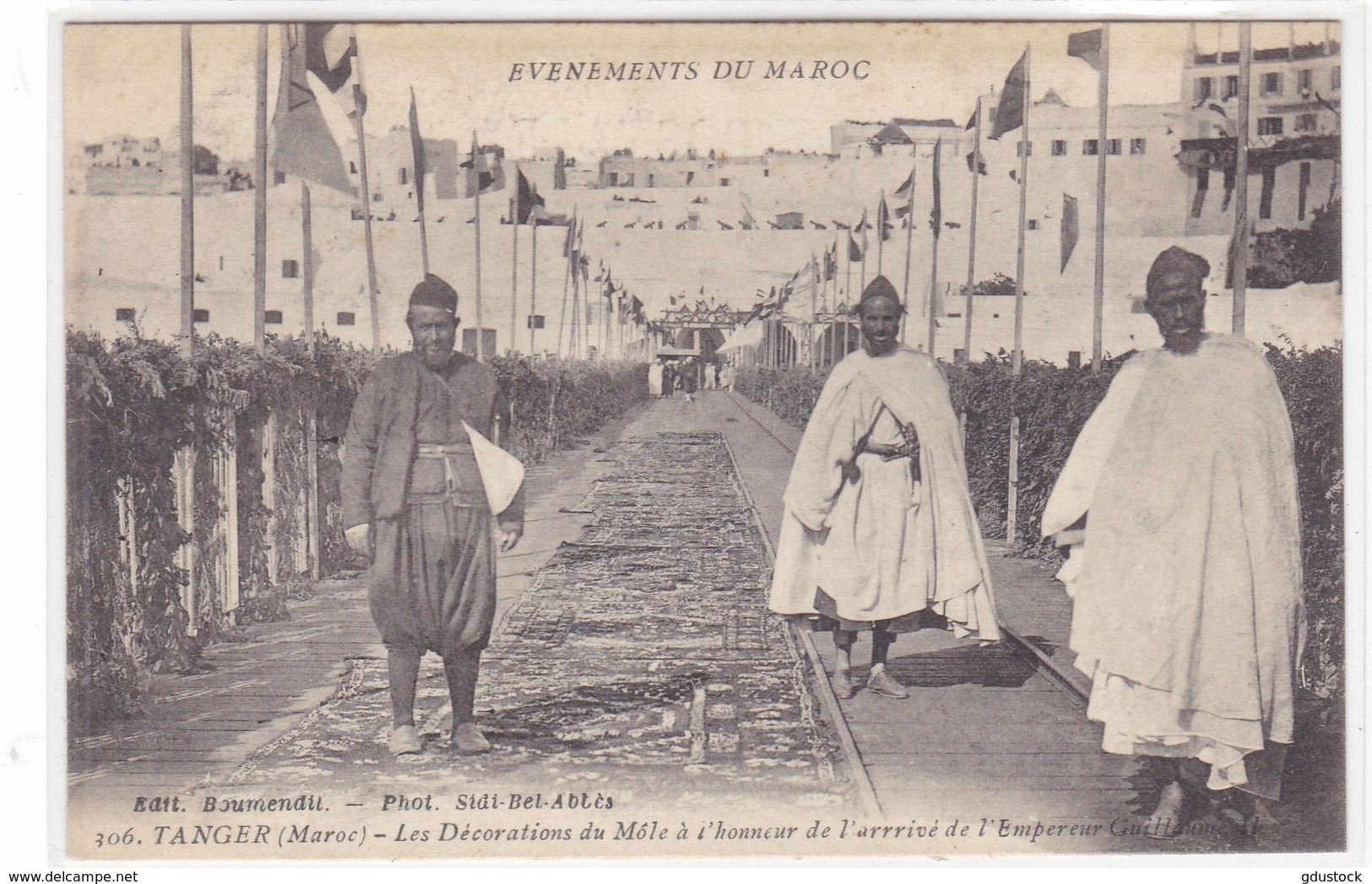 Evènement Du Maroc - Tanger - Les Décorations Du Môle à L'honneur De L'arrivée De L'Empereur Guillaume II - Tanger