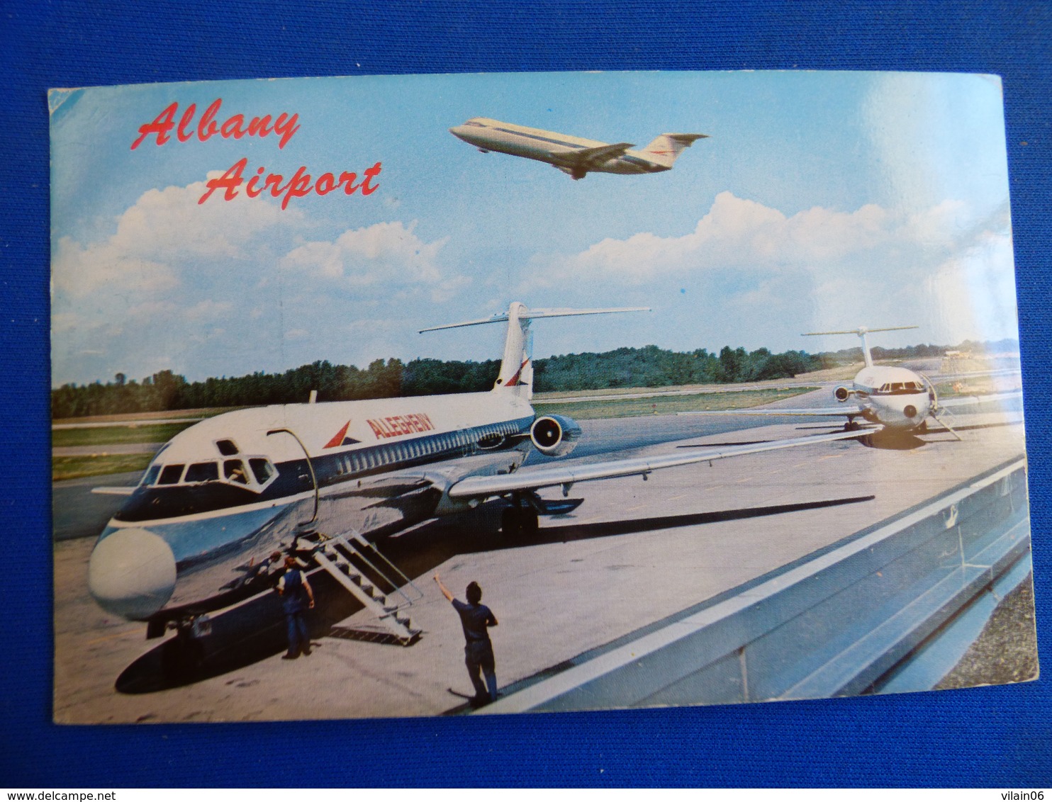 AEROPORT / AIRPORT / FLUGHAFEN    ALBANY AIRPORT  DC 9 ALLEGHENY - Aerodrome