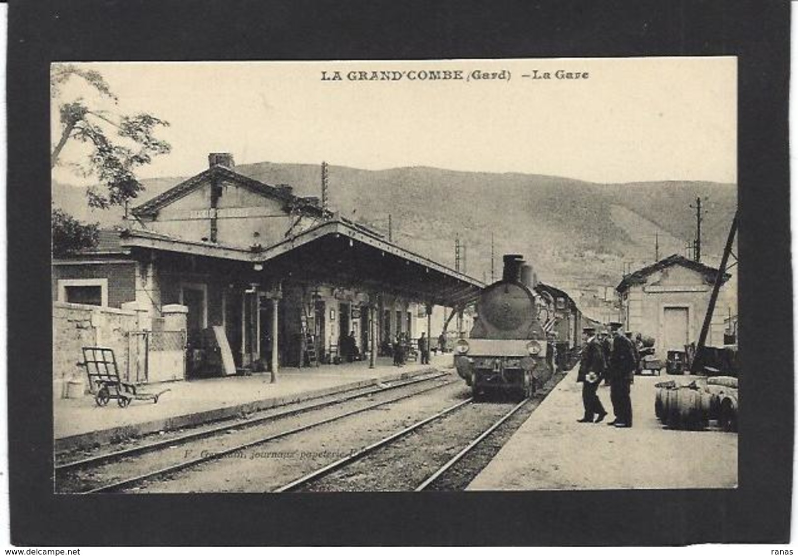 CPA Gard 30 La Grand-Combe Gare Station Chemin De Fer Train Non Circulé - La Grand-Combe