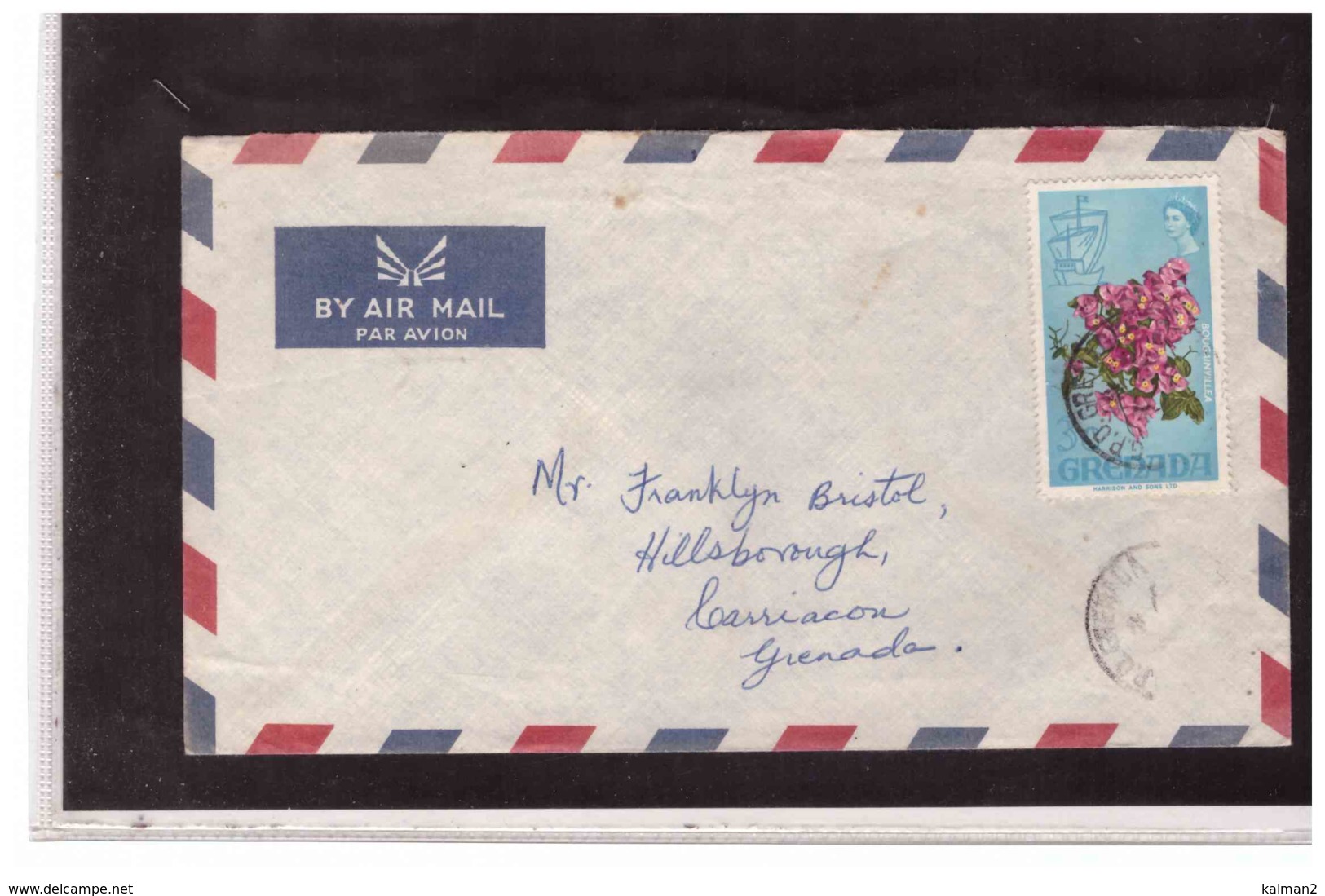 TEM10252   -   GRENADA   -  AIR  MAIL COVER TO  MONTSERRAT - Grenada (1974-...)