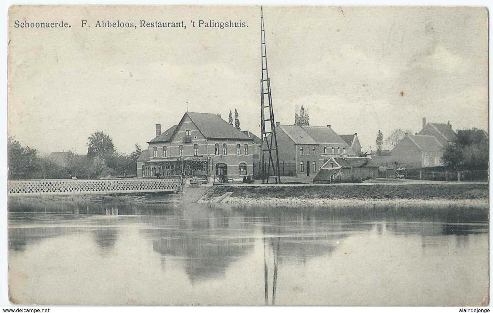 Schoonaerde - F. Abbeloos, Restaurant, 't Palingshuis - 1914 - Sonstige & Ohne Zuordnung