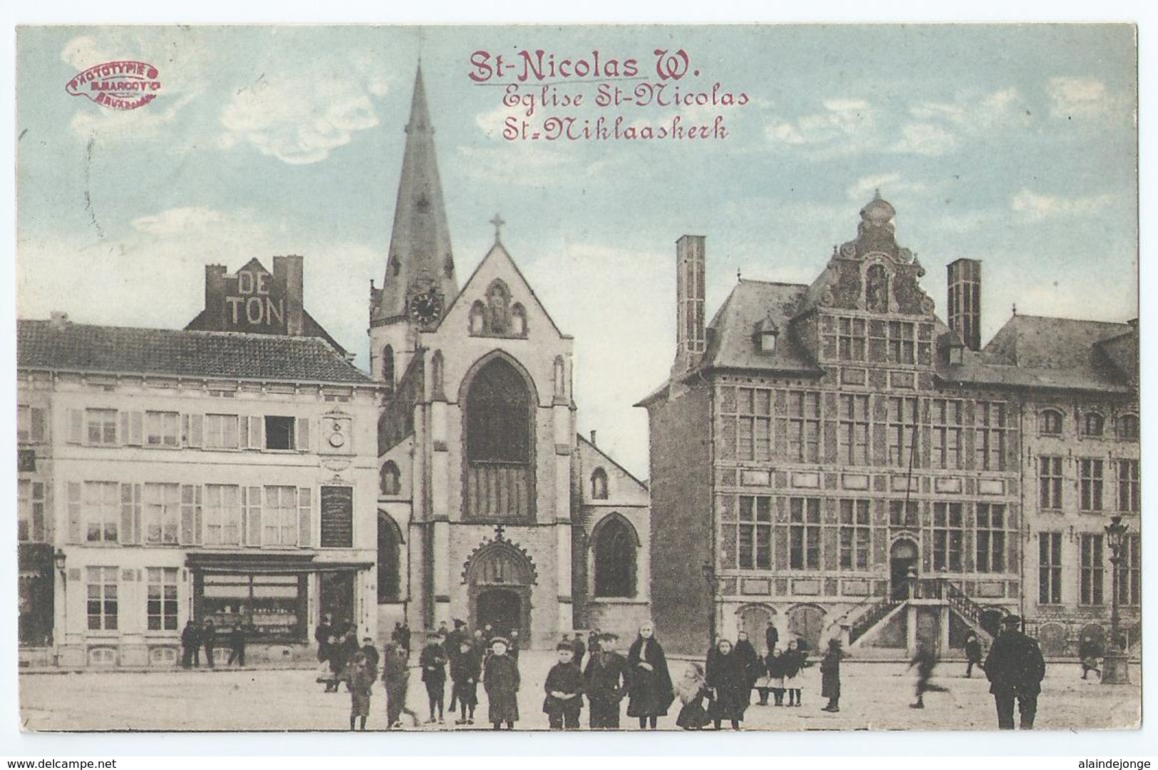 Sint-Niklaas - St-Nicolas W. - Eglise St-Nicolas - St. Niklaaskeerk - M. Marcovici - 1913 - Sint-Niklaas