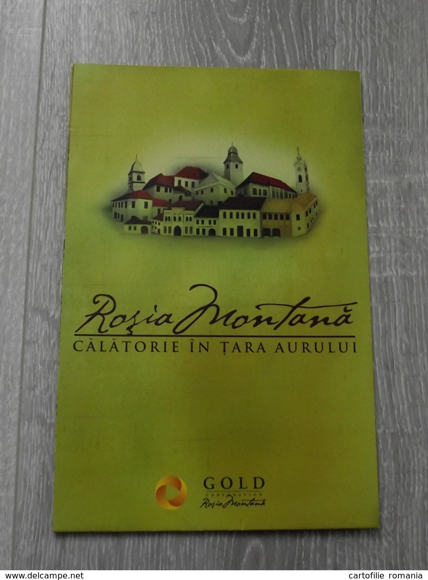 Romania - Rosia Montana - Gold Mining - Tourist Illustrated Map - Tourism Brochure - Karte Carte - Tourisme