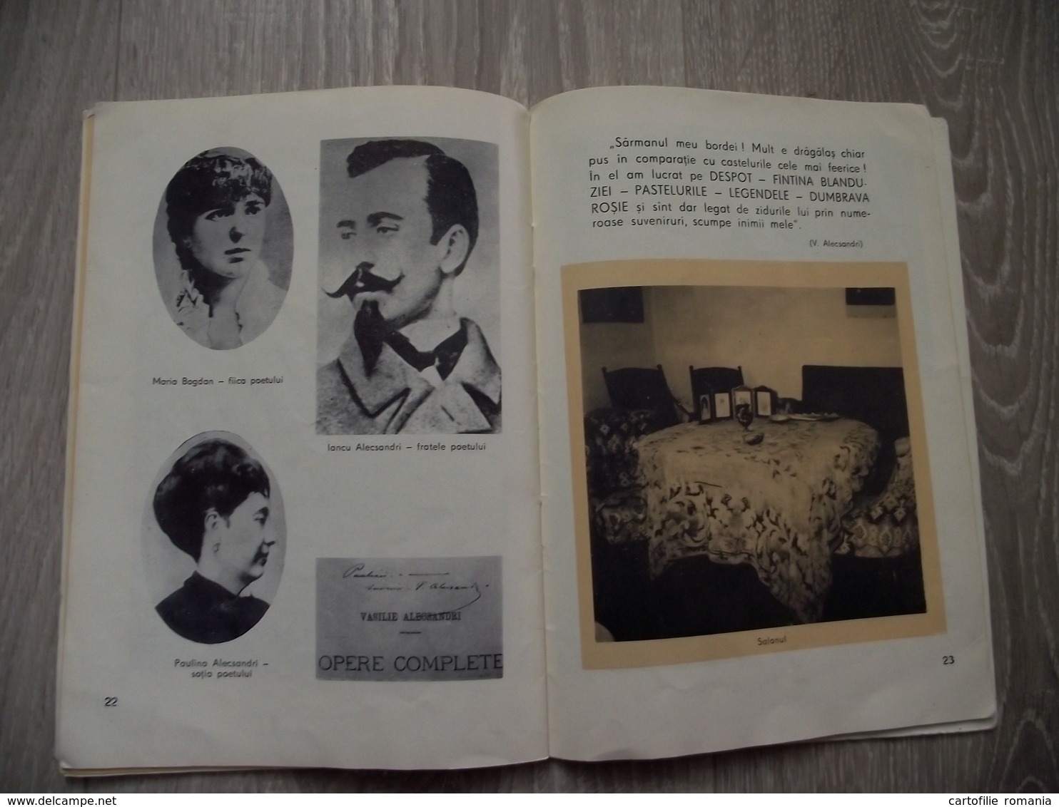 Romania - Iasi - Mircesti memorial house museum - Vasile Alecsandri - Tourism book brochure illustrations 31 pages