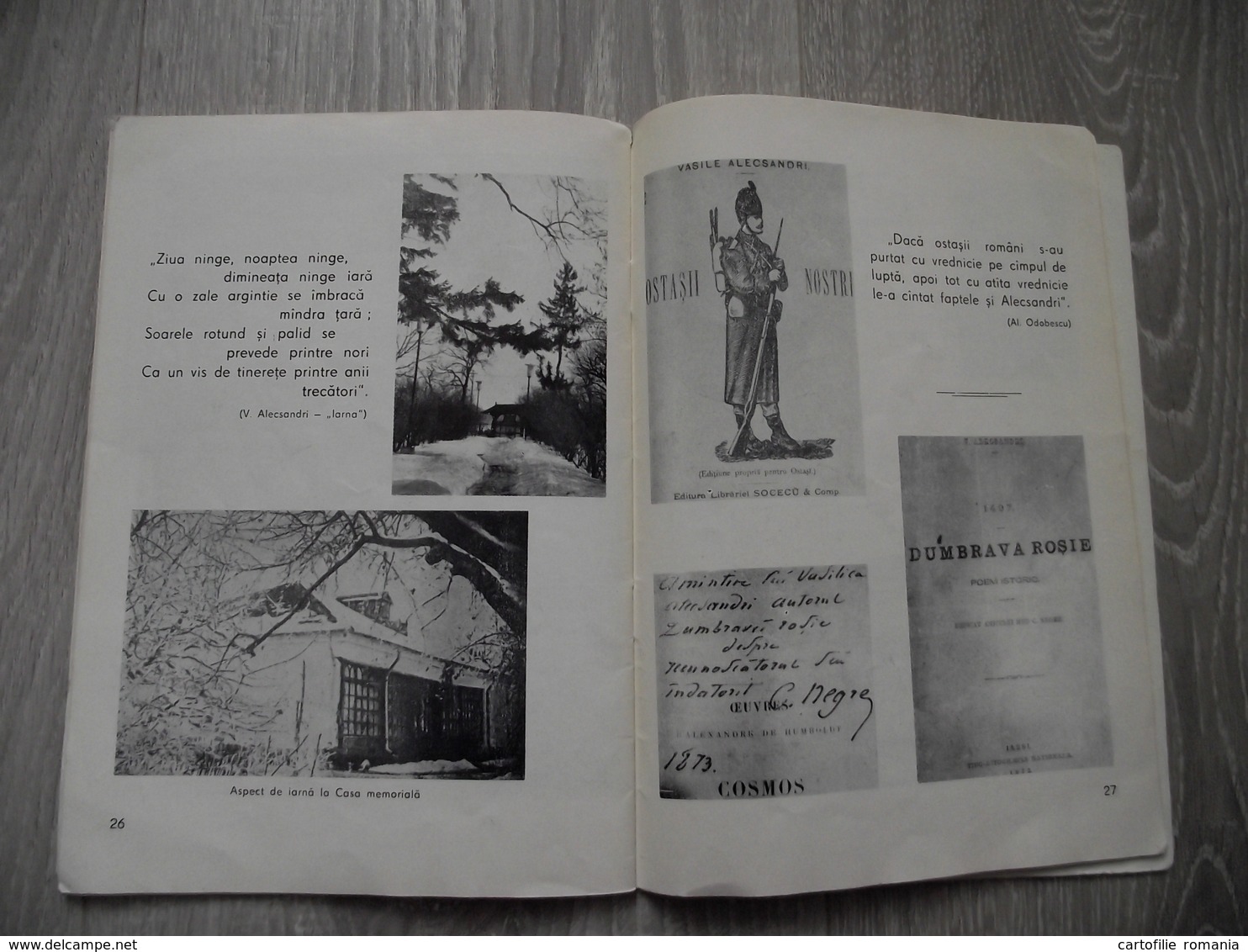 Romania - Iasi - Mircesti memorial house museum - Vasile Alecsandri - Tourism book brochure illustrations 31 pages