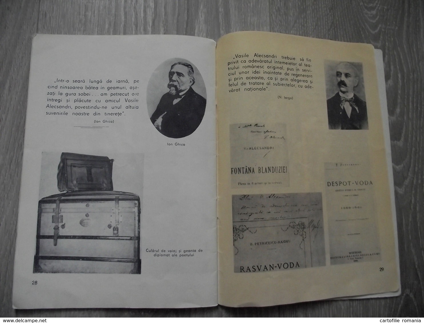 Romania - Iasi - Mircesti memorial house museum - Vasile Alecsandri - Tourism book brochure illustrations 31 pages