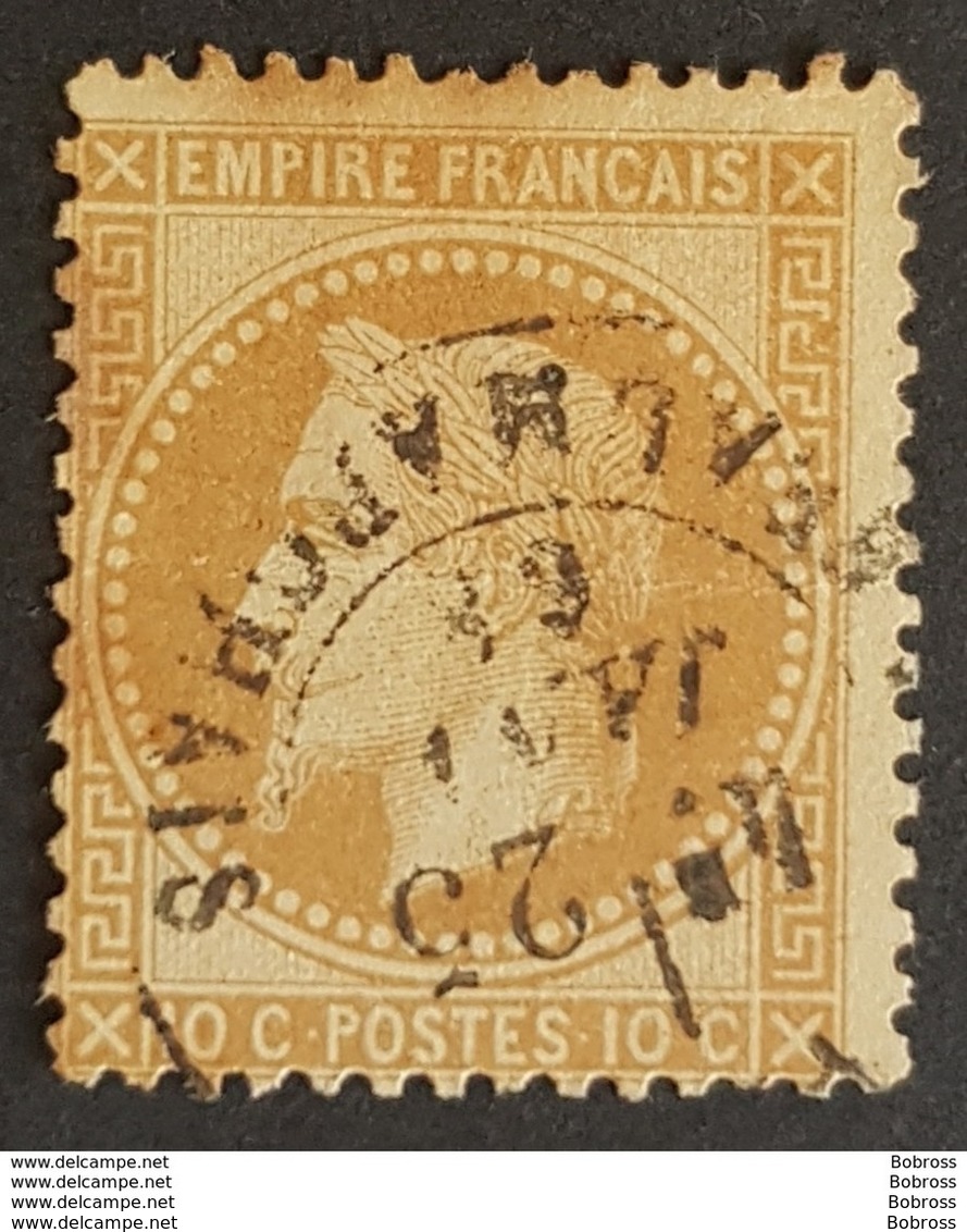 1863 - 1870, Emperor Napoléon Lll, Type L, 10c, Bistre, France, Empire Française - 1863-1870 Napoléon III Lauré