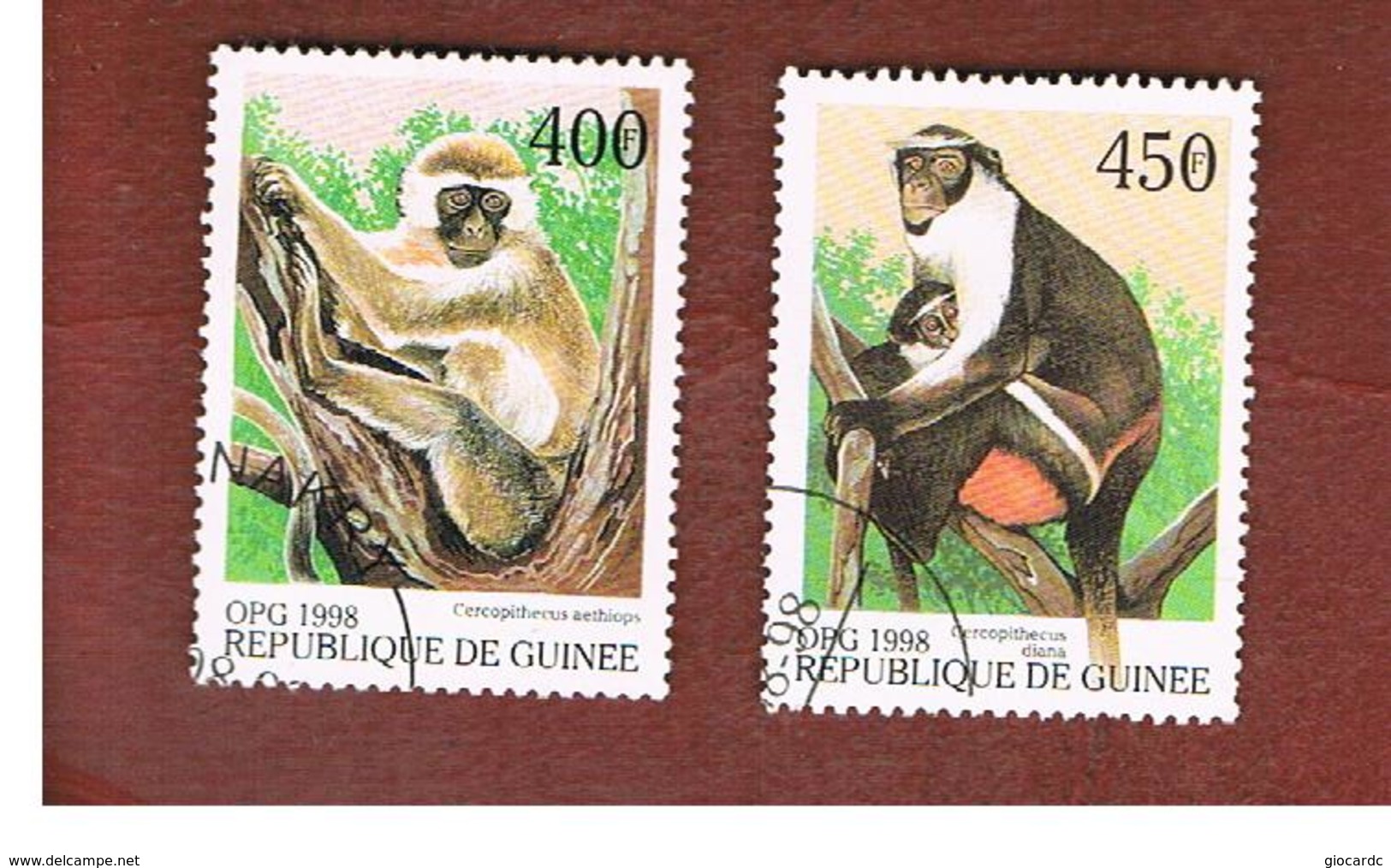 GUINEA -  MI 1955.1956  -  1998  MONKEYS   - USED ° - Guinea (1958-...)