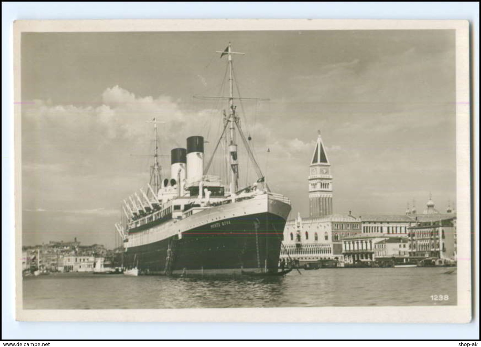 Y12327/ Dampfer Monte Rosa Vor Venedig Foto AK Ca.1935  - Dampfer