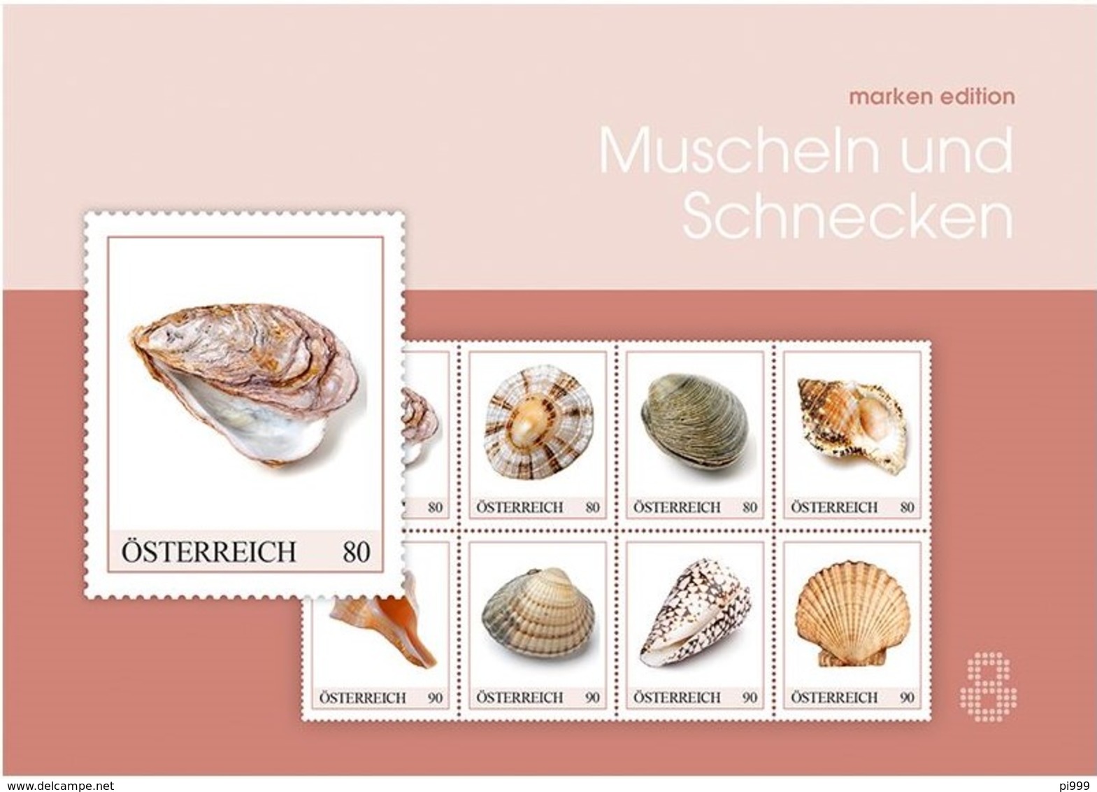 Austria (2019) Shells (mussels And Snails) - Folder [Marken Edition 8] - Conchiglie