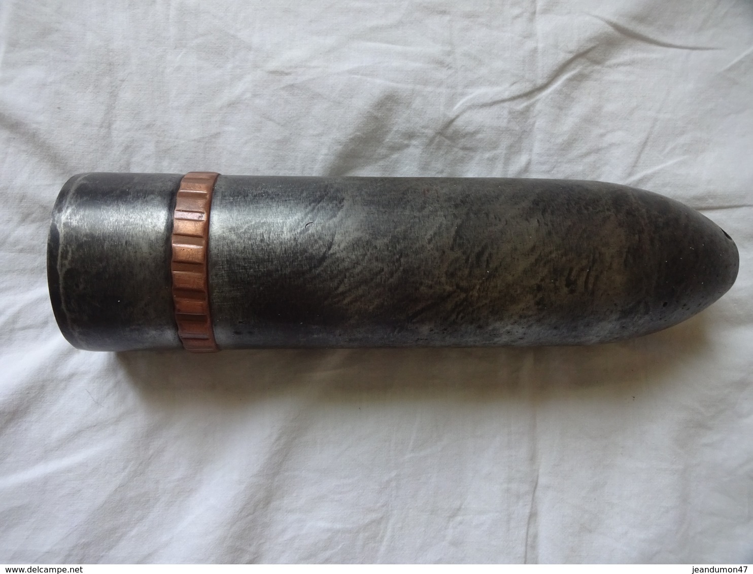 OBUS - OGIVE - 75 MM. LONGUEUR 28 CMS - POIDS 3.108 KGS. TOTALEMENT INOFFENSIF. Ww1 - Decorative Weapons