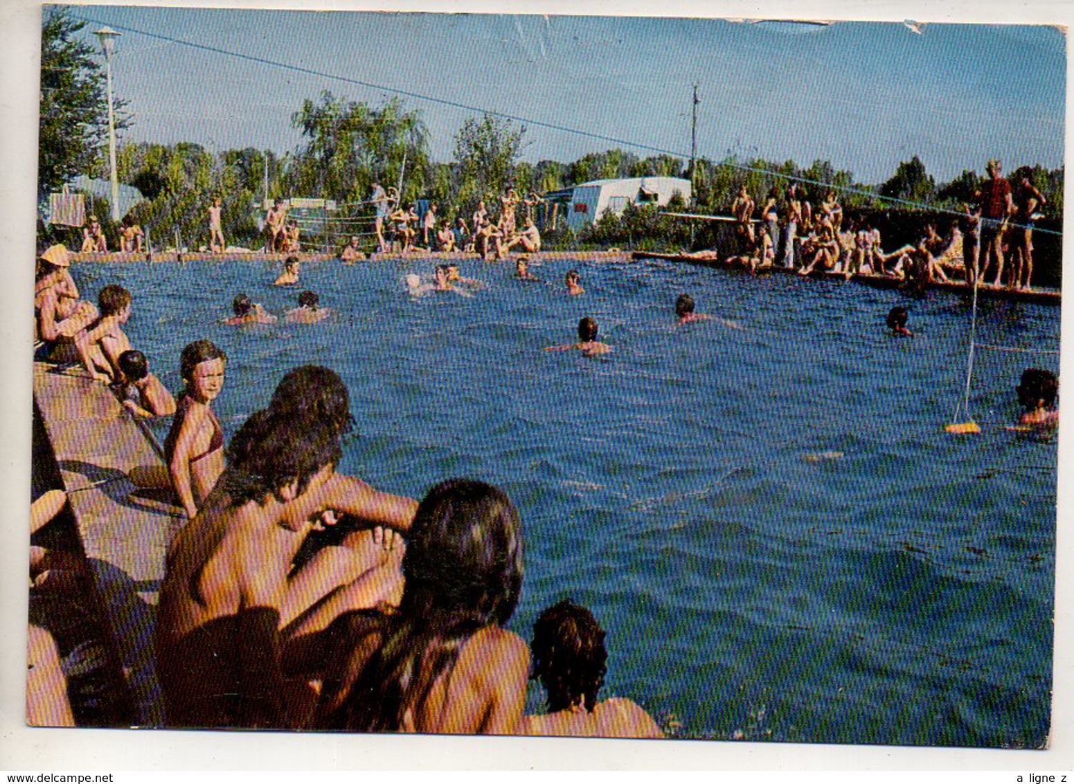 REF 379 : CPSM 66 STE MARIE LA MER Camping Piscine - Autres & Non Classés