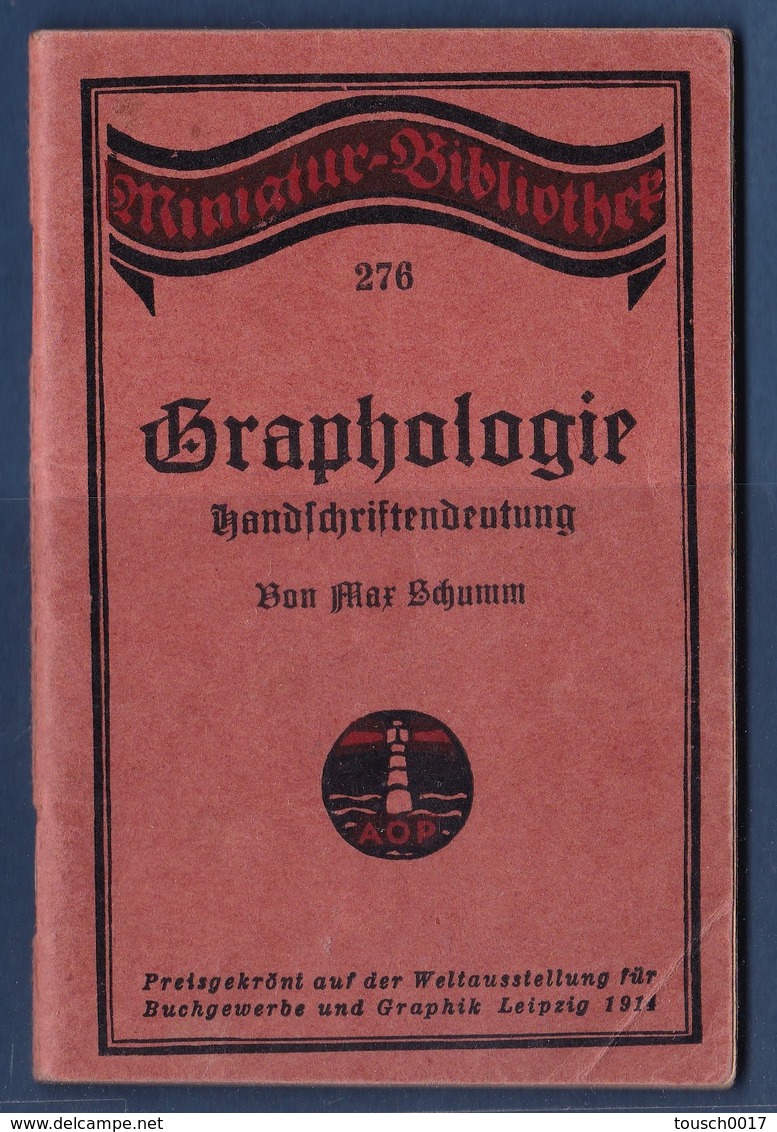 Petit Livret Allemand 1914 Graphologie Handschriftbedeutung - Alte Bücher