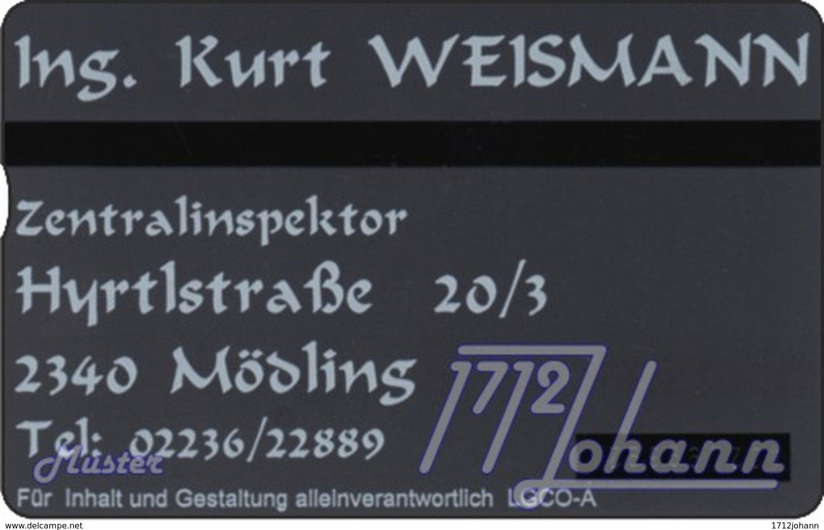 AUSTRIA Private: *PTV-Weismann, 40 Jahre* - SAMPLE [ANK P141] - Oesterreich