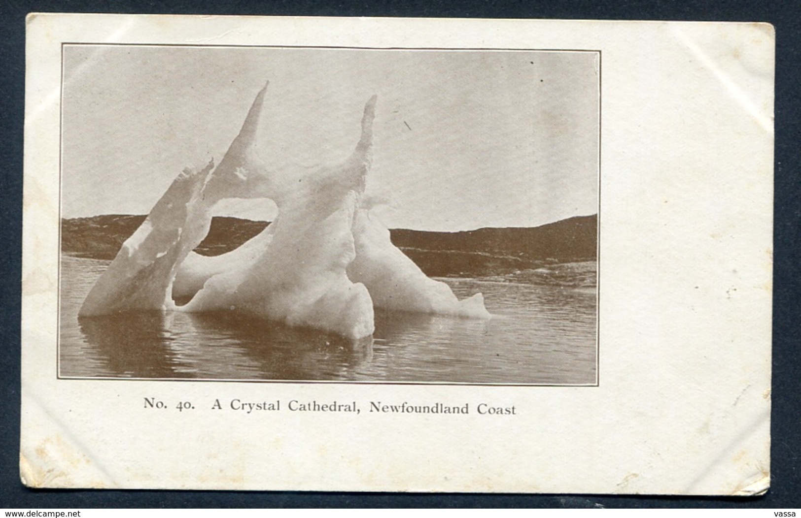 No.40- A Crystal Cathedral ,Newfoundland Coast - Prived Early Scarce Postcard -  Canada ,Terre-Neuve - Sonstige & Ohne Zuordnung