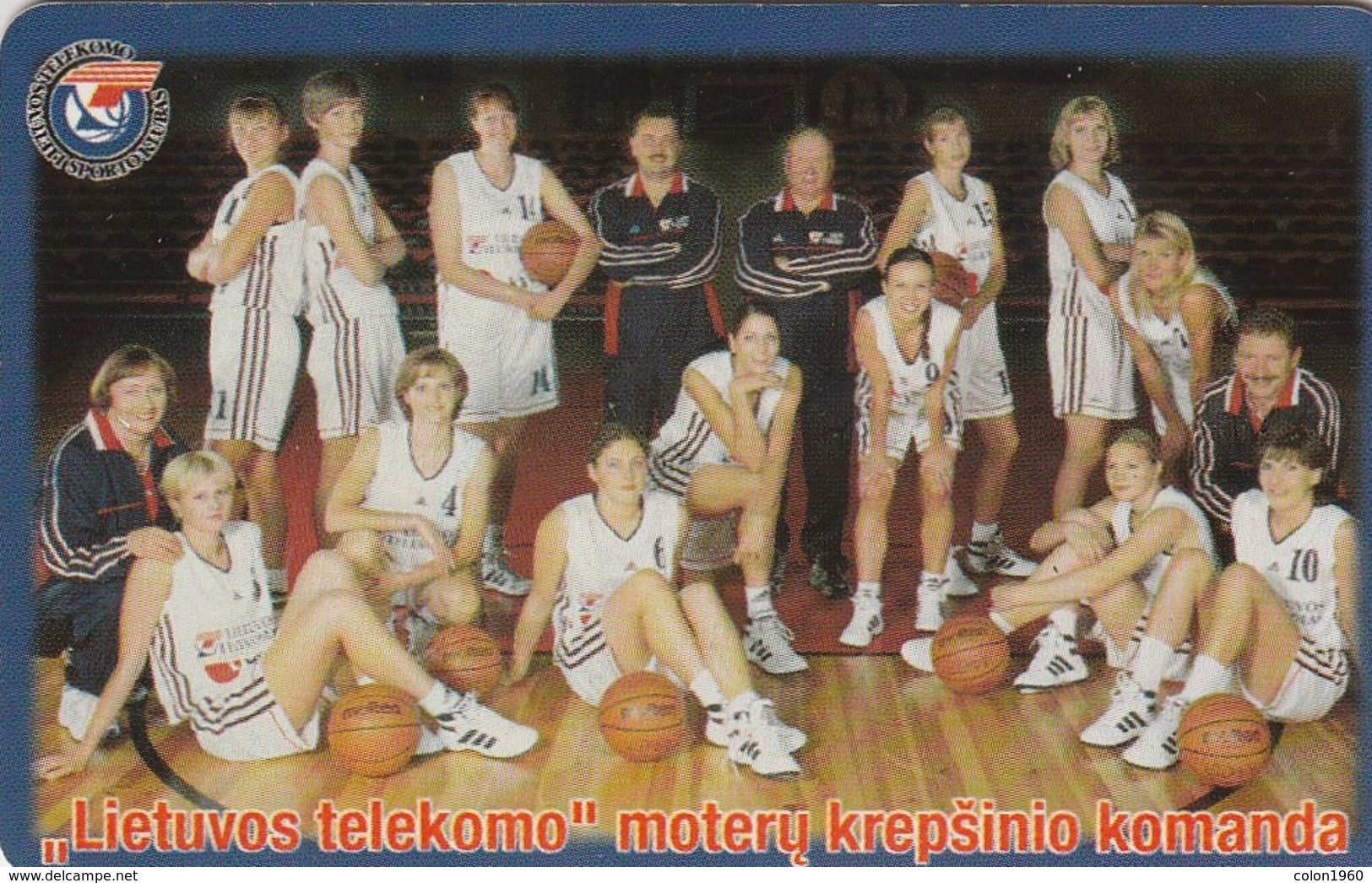 LITUANIA. CHIP. DEPORTES. BASKETBALL. Lietuvos Telekomas Basket-Ball Team. LT-LTV-C048. (016). - Deportes