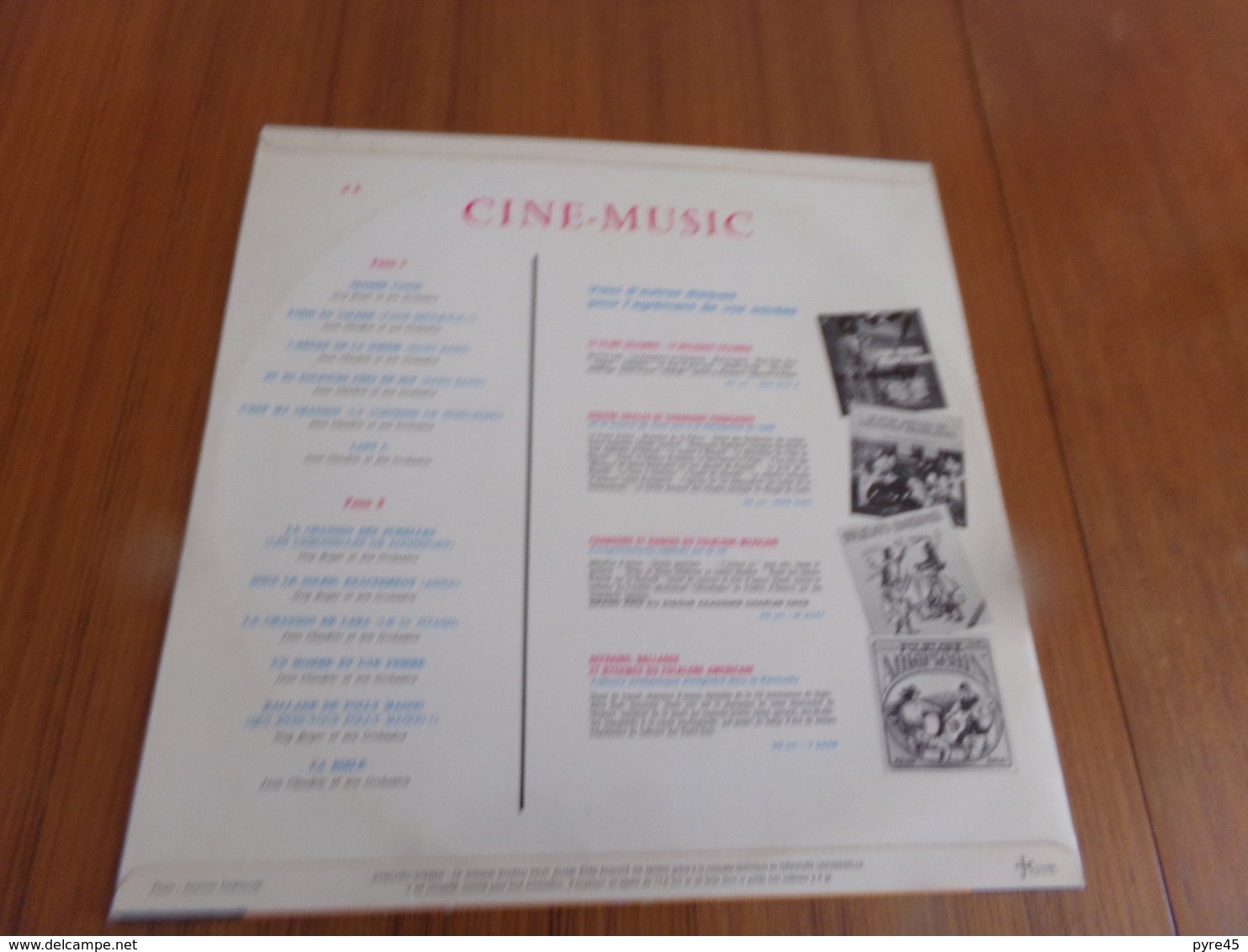 Disque 33 T " Ciné.music " - Soundtracks, Film Music