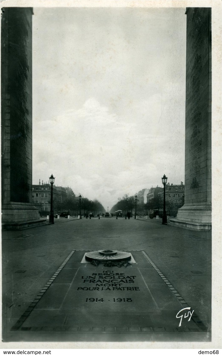 Paris Paris Et Ses Merveilles Tombeau Du Soldat Inconnu Belle Photo GUY - Arc De Triomphe