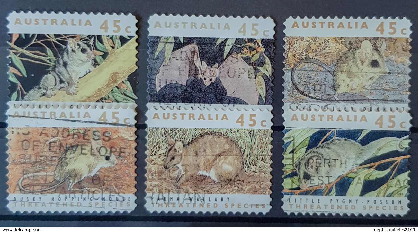 AUSTRALIA 1992 - Canceled - Mi 1273-1278 - Threatened Species - Gebruikt