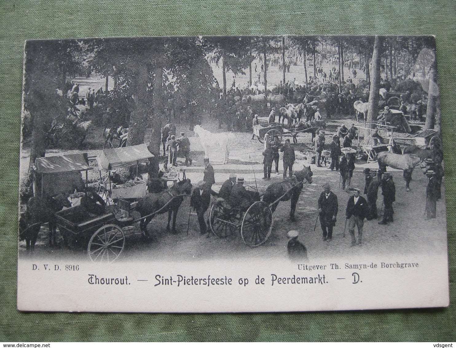 THOUROUT - SINT PIETERSFEESTE OP DE PEERDEMARKT 1906 - Torhout