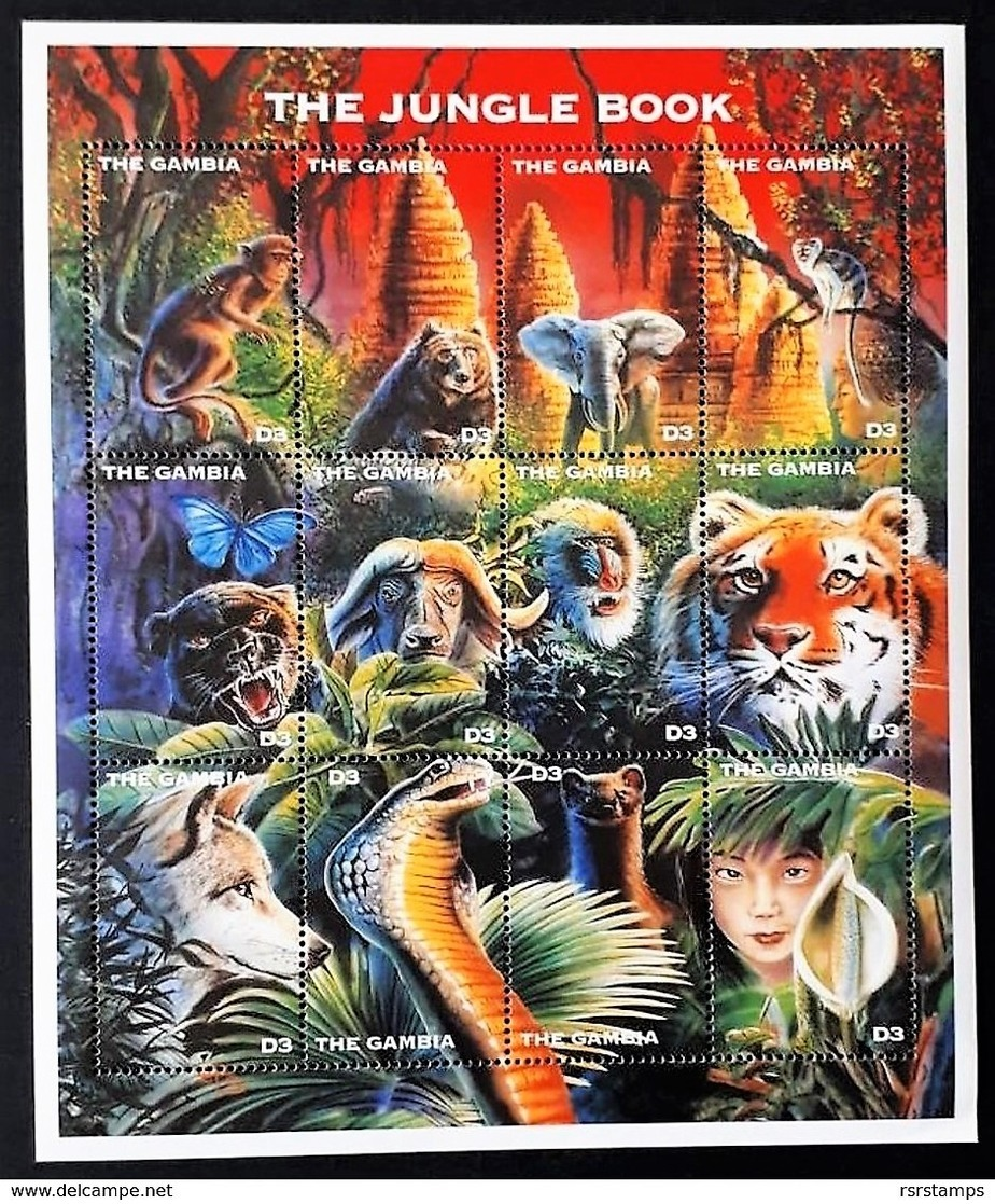 # Gambia 1997**Mi.2606-17 The Jungle Book  , MNH [22;33] - Disney