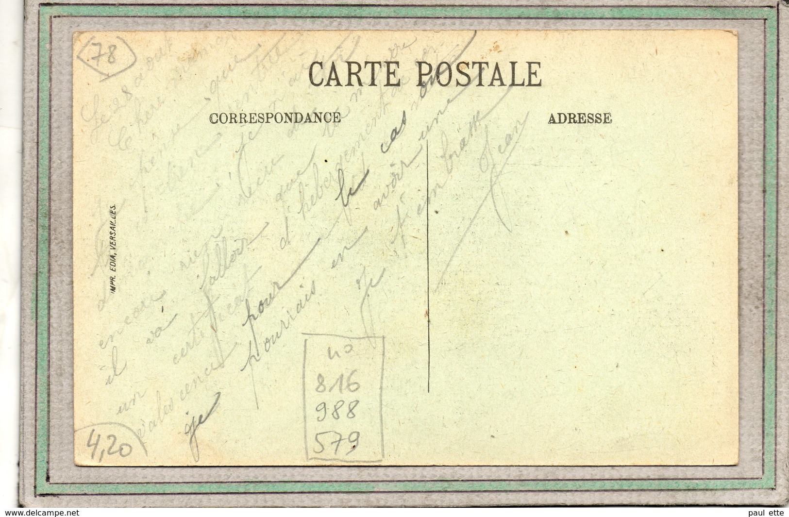 CPA - MEDAN (78) - Mots Clés: Hôpital Auxiliaire, Complémentaire, Croix Rouge, Militaire, Mixte, Temporaire - Années 20 - Medan