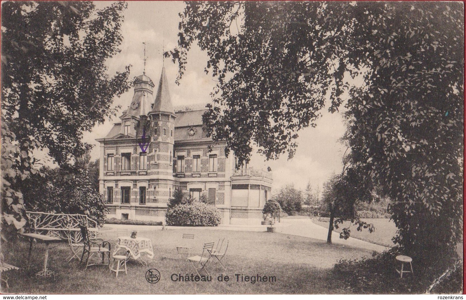 Chateau De Tieghem Tiegem Anzegem ZELDZAAM (Kreukje) - Anzegem