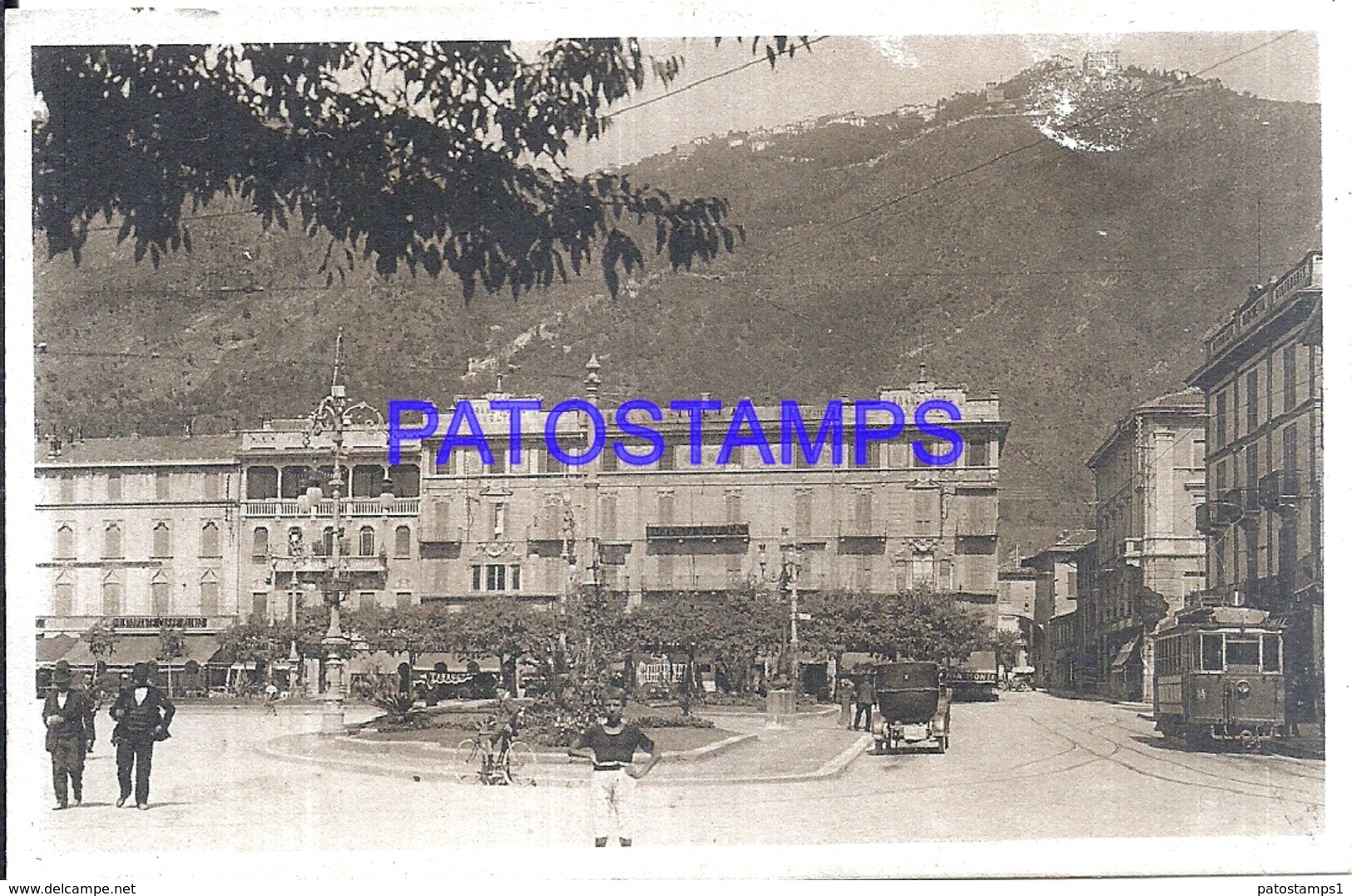 117841 ITALY COMO LOMBARDIA SQUARE CAVOUR & TRAMWAY  POSTAL POSTCARD - Autres & Non Classés