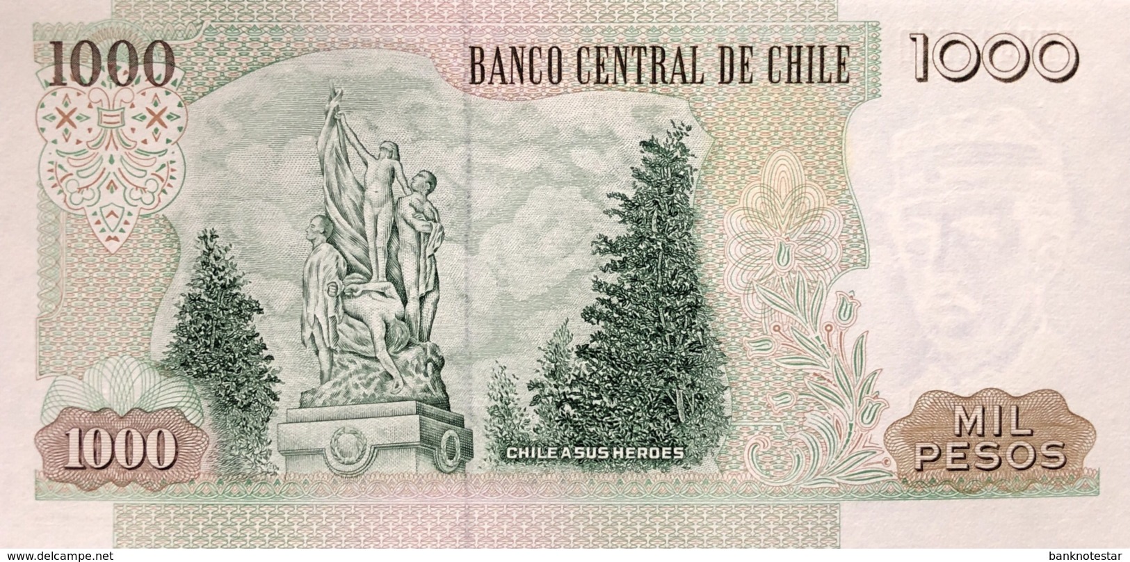 Chile 1.000 Pesos, P-154e (1993) - UNC - Chili