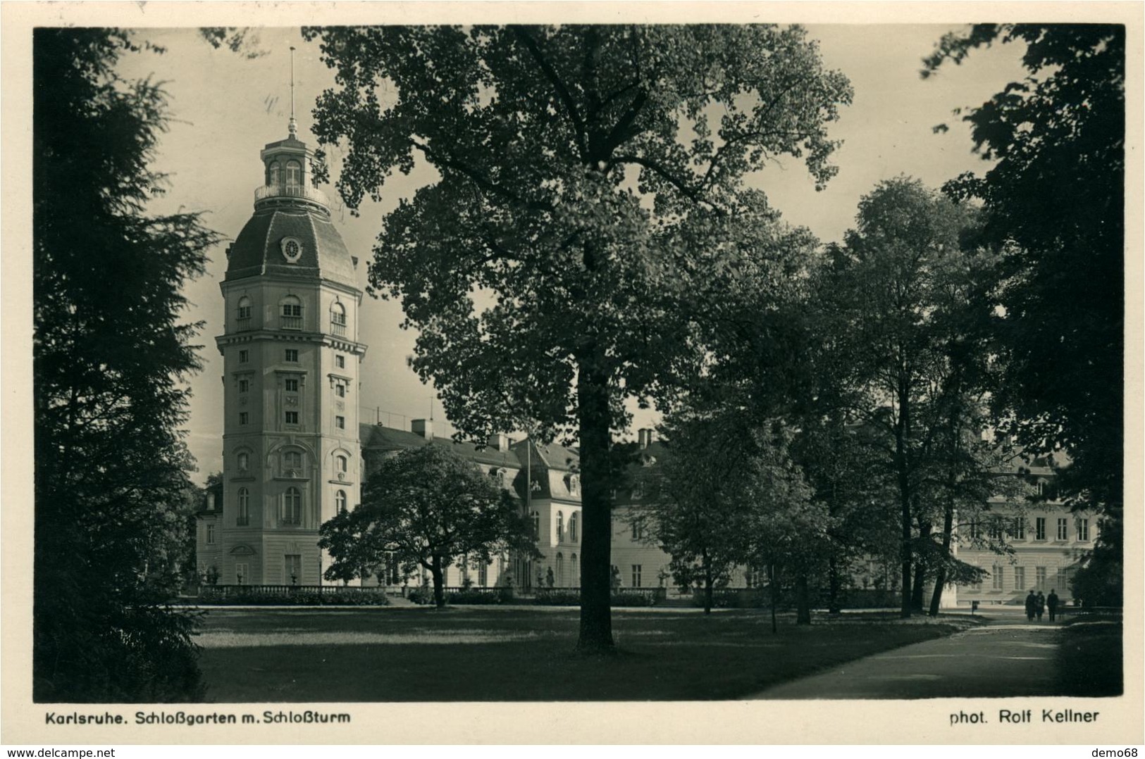 Karlsruhe Allemagne Deutschland Bade Wurtemberg Schlossturm Und Schlossgarten Ed Photo R. Kellner - Karlsruhe