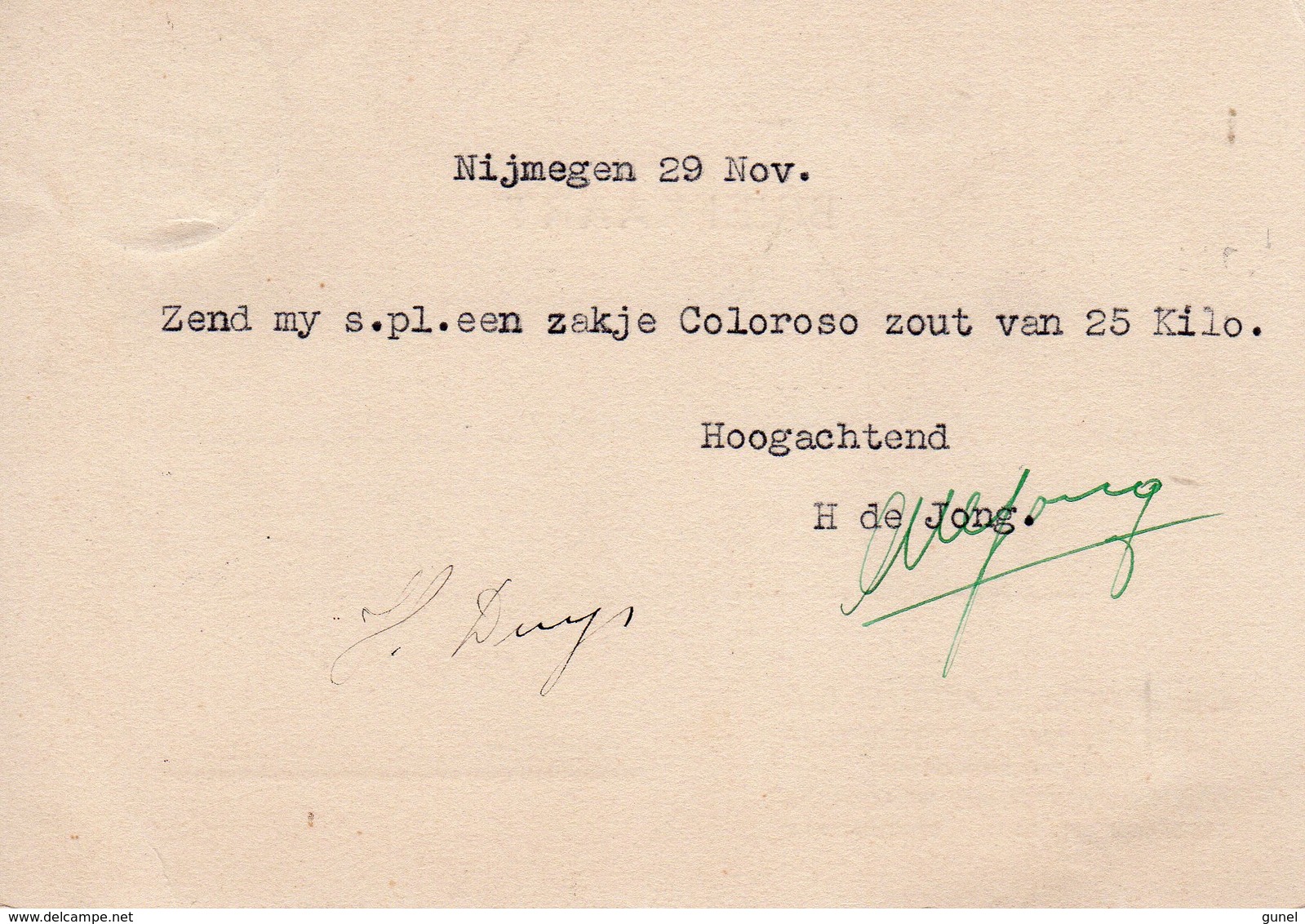 1 XII 1942  Bk Met Firmalogo Van Nijmegen-Station Naar Boekelo - Poststempels/ Marcofilie