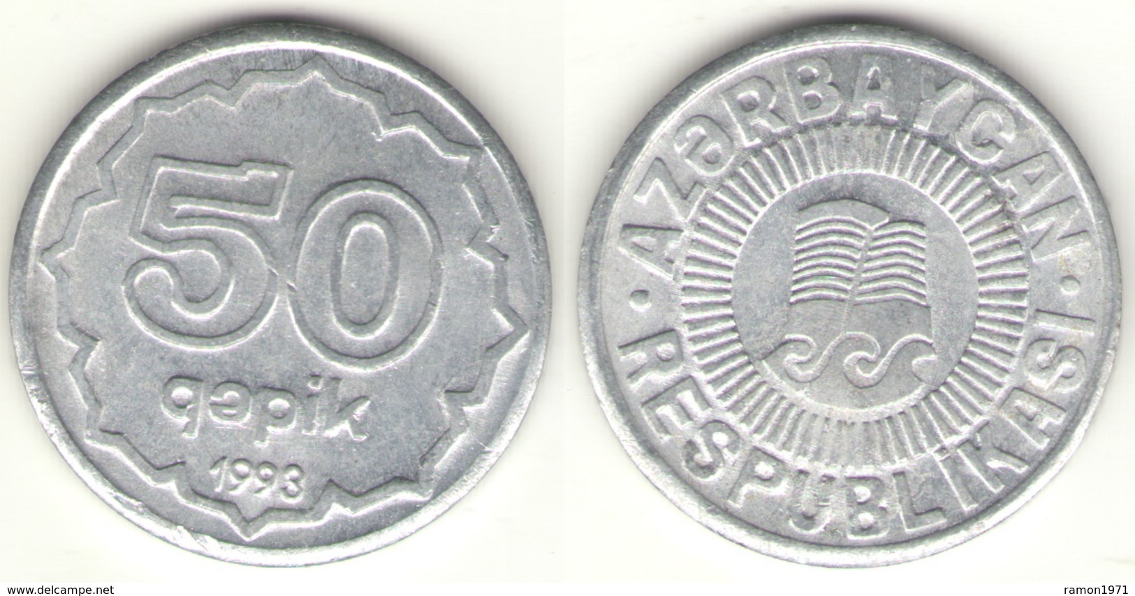 Azerbaijan - 50 Qapik 1993 UNC Bank Bag Aluminum - Azerbaiyán