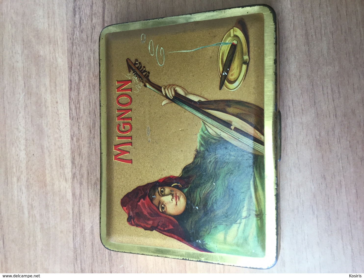 Old Tobacco Tin, Mignon. - Tabaksdozen (leeg)