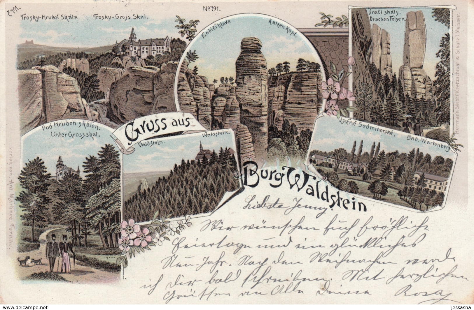 AK - Polen - Schlesien - Gruss Aus Burg Waldstein - Litho - 1899 - Polen