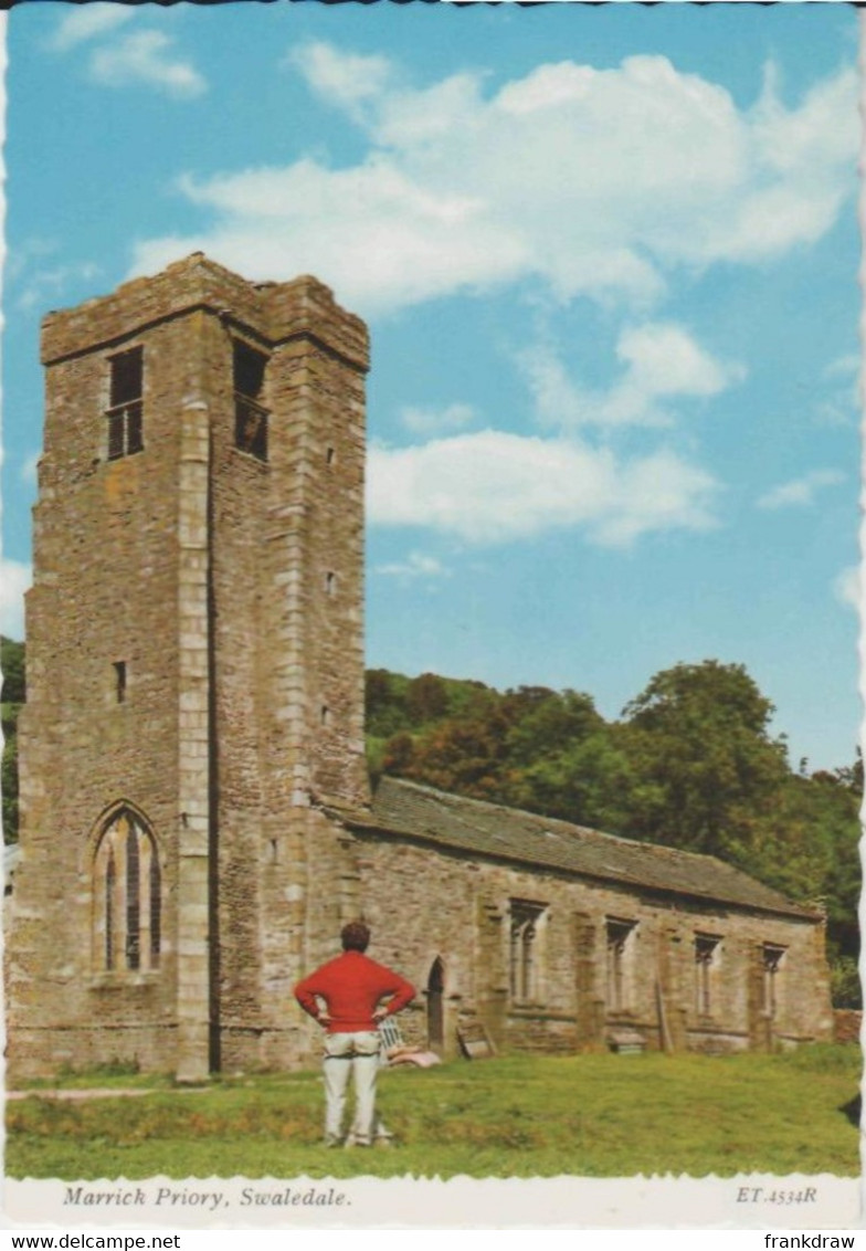 Postcard - Churches - Marrick Priory, Swaledale - Card No. ET.4534R - VG (Serrated Edges) - Unclassified