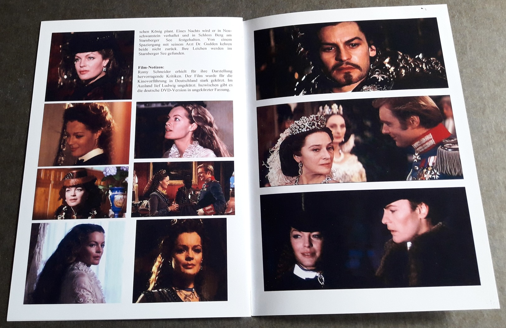 ROMY SCHNEIDER / Helmut Berger / Trevor Howard Im Film "Ludwig II." # NFB-Filmprogramm (8 Seiten) # [19-14] - Film & TV