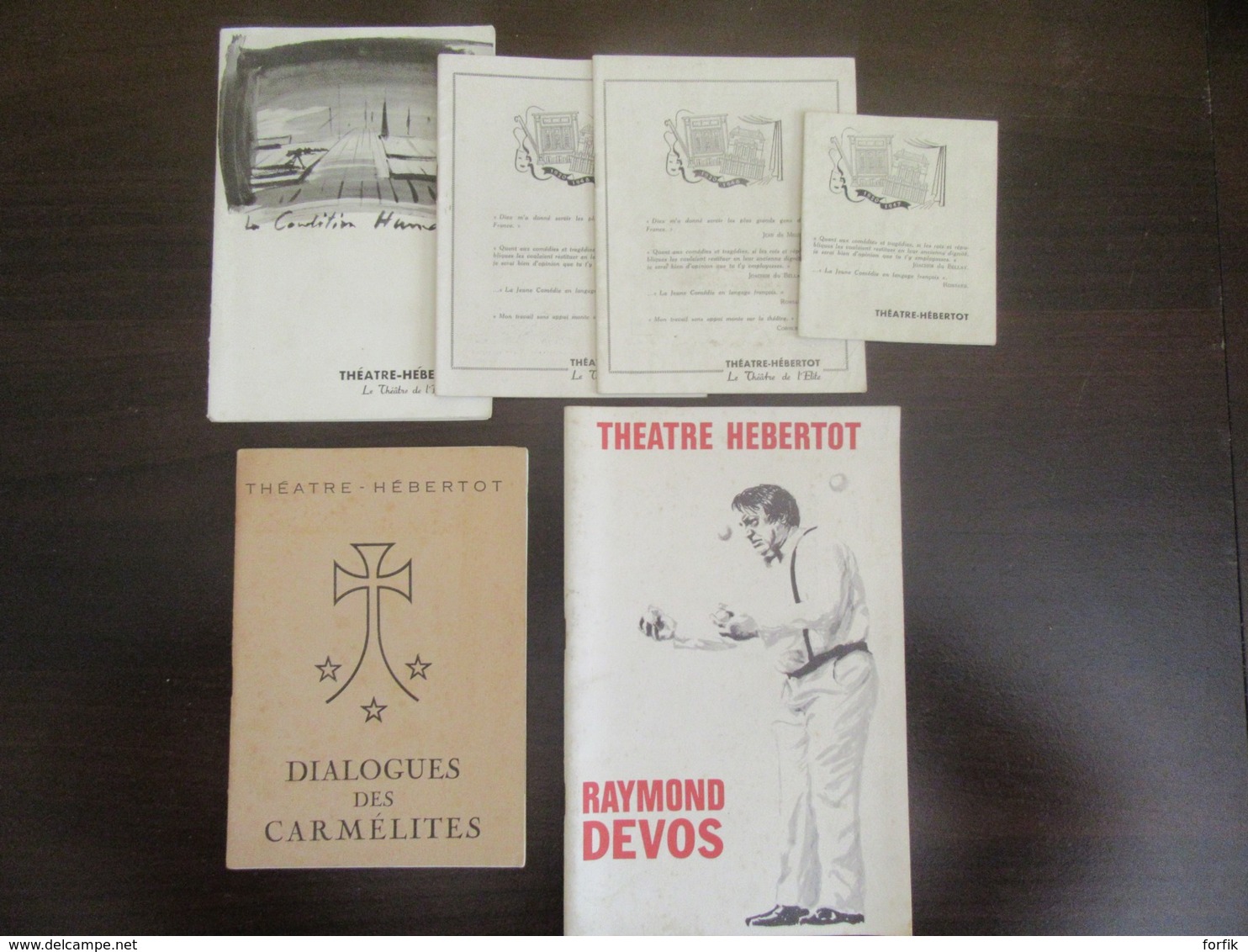 Lot de 12 programmes anciens illustrés du Théâtre du Châtelet - Bel ensemble