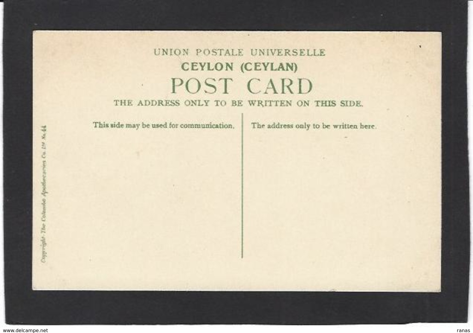 CPA Ceylan Ceylon Sri Lanka Non Circulé Types - Sri Lanka (Ceylon)