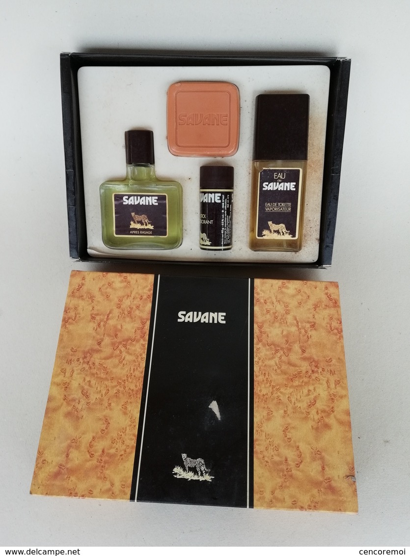 Coffret Ancien De Collection Parfumerie J.B. Williams, Savane, Après-rasage, Eau De Toilette, Savon, Déodorant - Heer