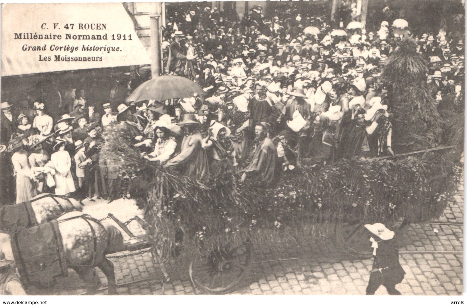 FR76 ROUEN - Millénaire Normard - 1911 - Les Moissoneurs - Animée - Belle - Carnaval