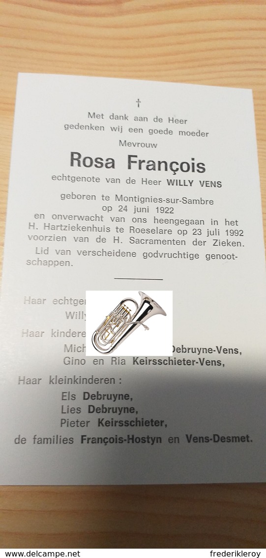 Rosa François (Vens) Montignies-sur-Sambre / Roeselare - Collections